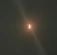 Red pimple in the sky...